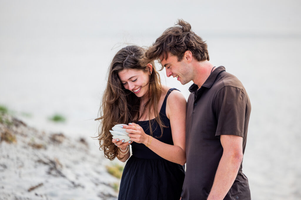 Coronado Engagement Photographer | The Sweetest Shell Hunt Proposal in the Sand Dunes coronado engagement photographer 1